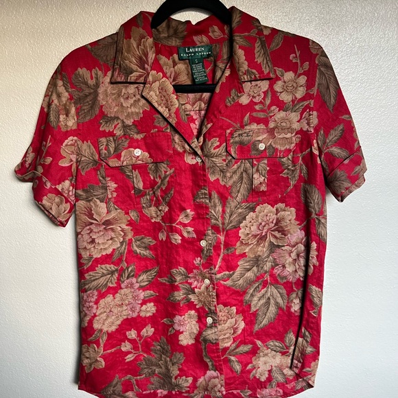 Lauren Ralph Lauren linen blouse - Picture 1 of 3